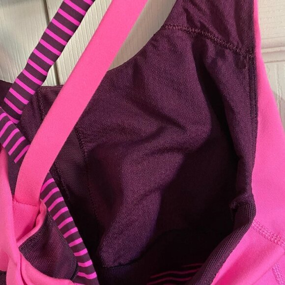 Lululemon Energy Tank Top Hyper Stripe Raspberry - Picture 5 of 8